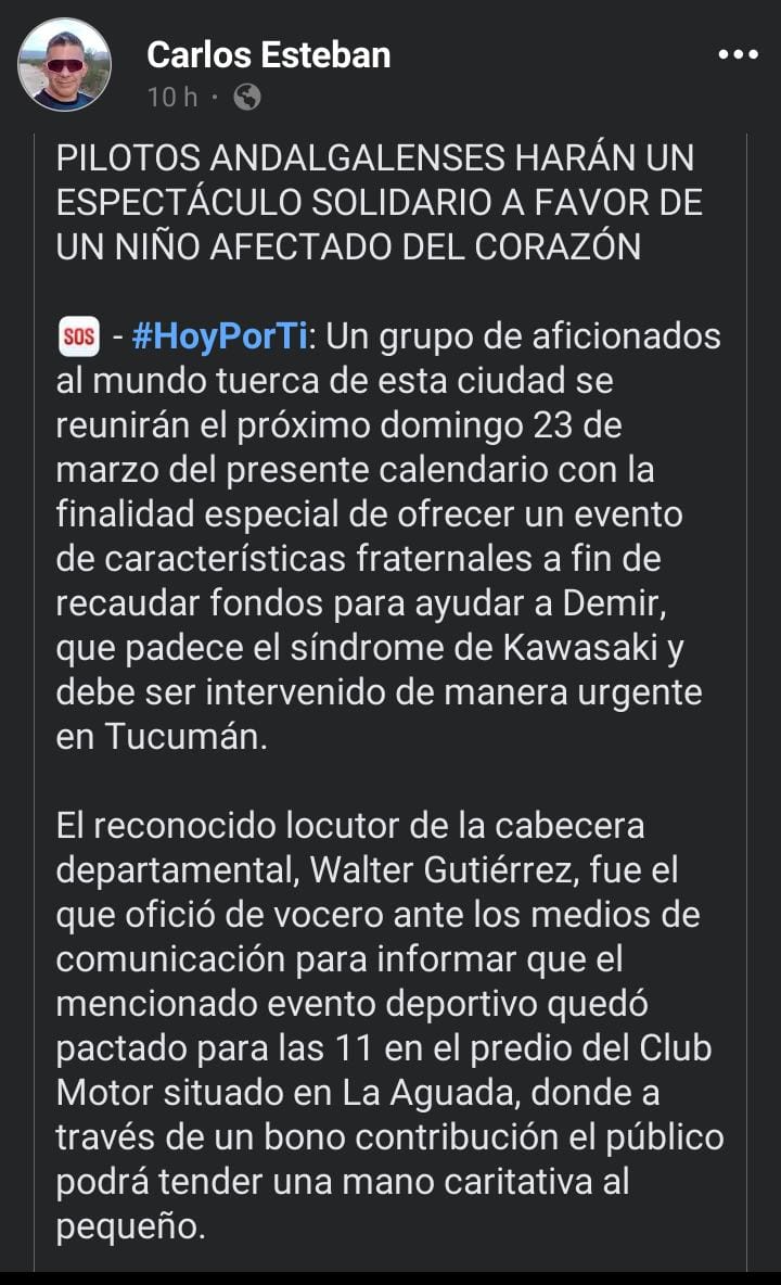 EVENTO SOLIDARIO