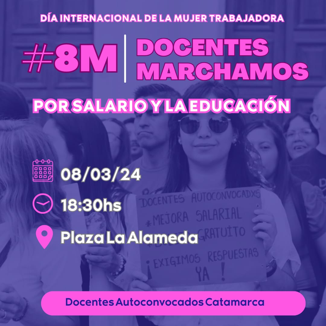 MARCHA POR EL SALARIO Y LA EDUCACIÓN