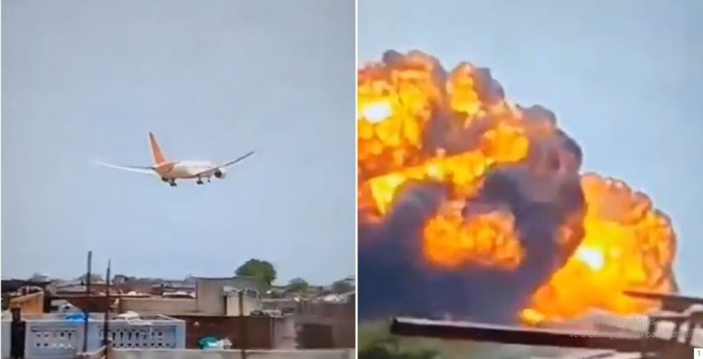 Tragedia aérea en la India: un avión con más de 240 pasajeros se estrelló minutos después del despegue